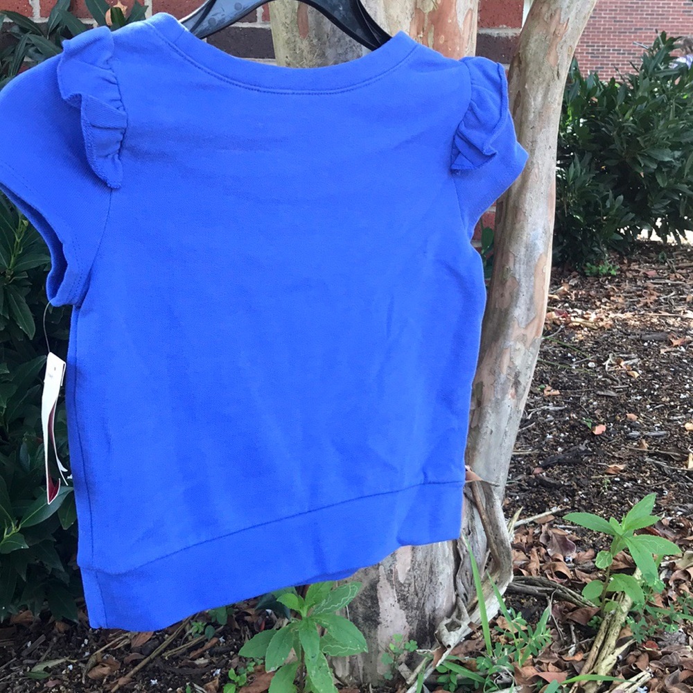 NWT Bongo Heavy Short Sleeves Studded Sweat Shirt Girls M 7/8